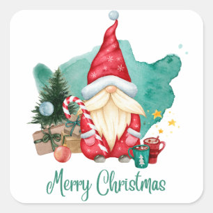 Sticker Carré joyeux noël