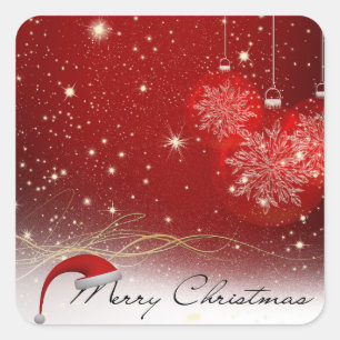 Sticker Carré Joyeux Noël