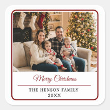 Joyeux Noël avec photo de famille personnalisée mo