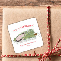 Joyeux Noël ! Chat contre sapin de Noël fériés