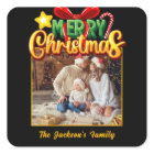 Joyeux Noël moderne photo simple vacances