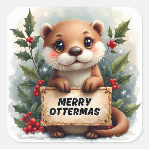 Sticker Carré Joyeux Noël Ottermas