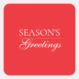 Sticker Carré Joyeux Nouvel An Joyeux Noël Carte de vœux de la p