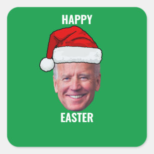 Sticker Carré Joyeux Pâques Joe Biden 4 juillet