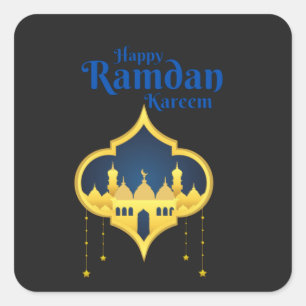 Sticker Carré Joyeux Ramadan Kareem 2022