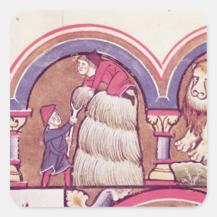 Sticker Carré Juillet : La récolte du foin