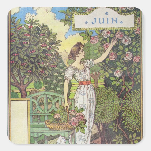 Sticker Carré juin (Devant)