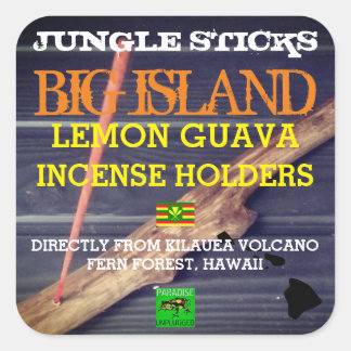 STICKER CARRÉ JUNGLE STICKS LEMON GUAVA TITULAIRES D'INCENDIES