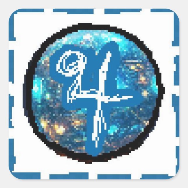 Sticker Carré Jupiter (Devant)