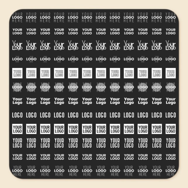 Sticker Carré Jusqu'à 12 Logos différents ou images téléchargées (Créateur téléchargé)