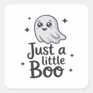 Sticker Carré Just Little Boo Création Drôle