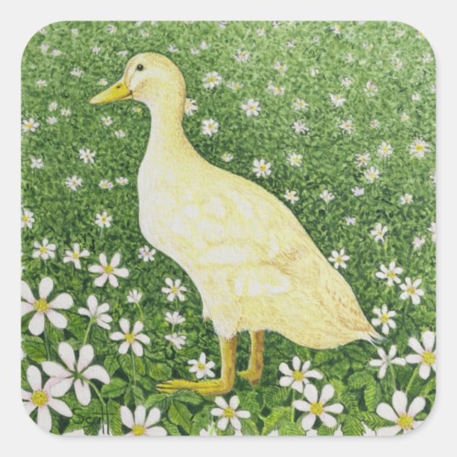 Sticker Carré Juste (Devant)