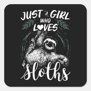 Sticker Carré Juste Une Fille Qui Aime Les Fentes   Idée cadeau