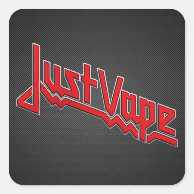 Sticker Carré Juste Vape (Devant)