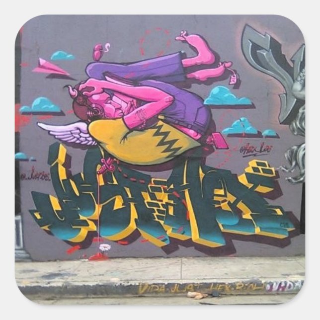 Sticker Carré justhex (Devant)