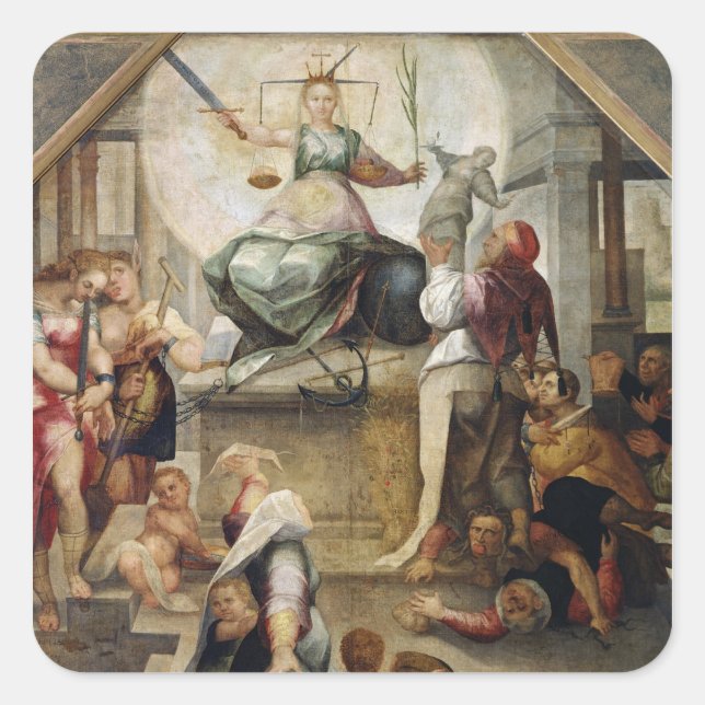 Sticker Carré Justice (Devant)