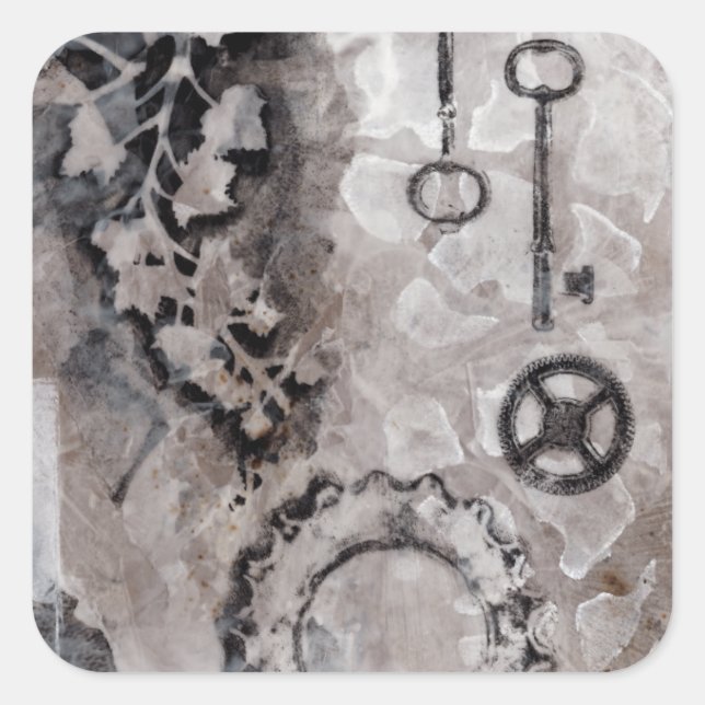 Sticker Carré Juxtaposition II (Devant)