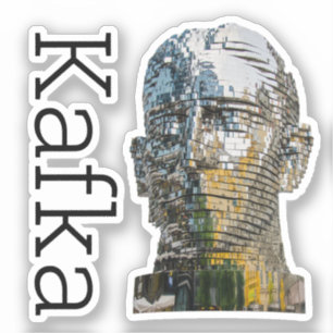 Sticker Carré Kafka Head
