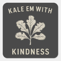 Kale Em Avec Kindness Funny Pun Légume Vegan