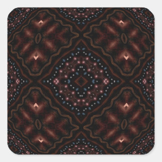 Sticker Carré Kaleidoscope Mandala