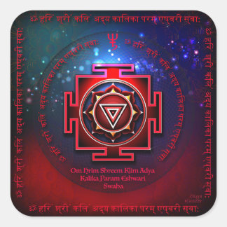 Sticker Carré Kali Yantra