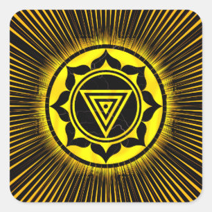 Sticker Carré Kali Yantra Golden Rise Pen