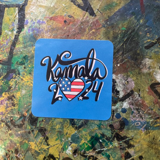 Sticker Carré Kamala 2024 (Créateur téléchargé)