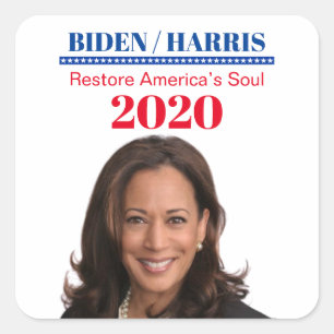 Sticker Carré Kamala Harris