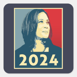 Sticker Carré Kamala Harris 2024