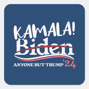 Sticker Carré Kamala Harris, Kamala 2024 pour les femmes, anti-T