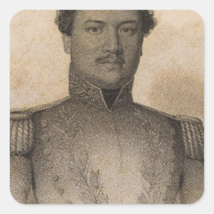 Sticker Carré Kamehameha, Hawaii