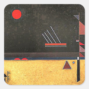Sticker Carré Kandinsky - Brownish, art abstrait