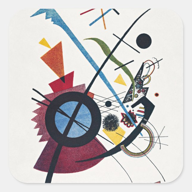 Sticker Carré Kandinsky - Violet, (Devant)