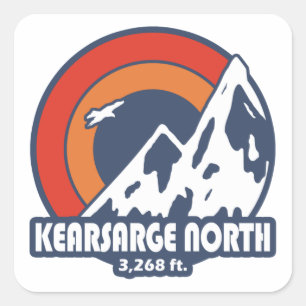 Sticker Carré Kearsarge Nord New Hampshire Sun Eagle