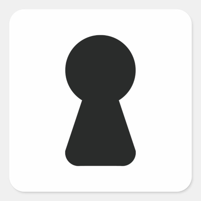 STICKER CARRÉ KEYHOLE (Devant)