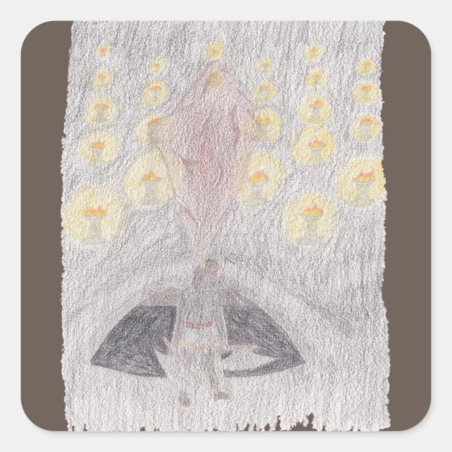 Sticker Carré Khaos Crystal (Devant)