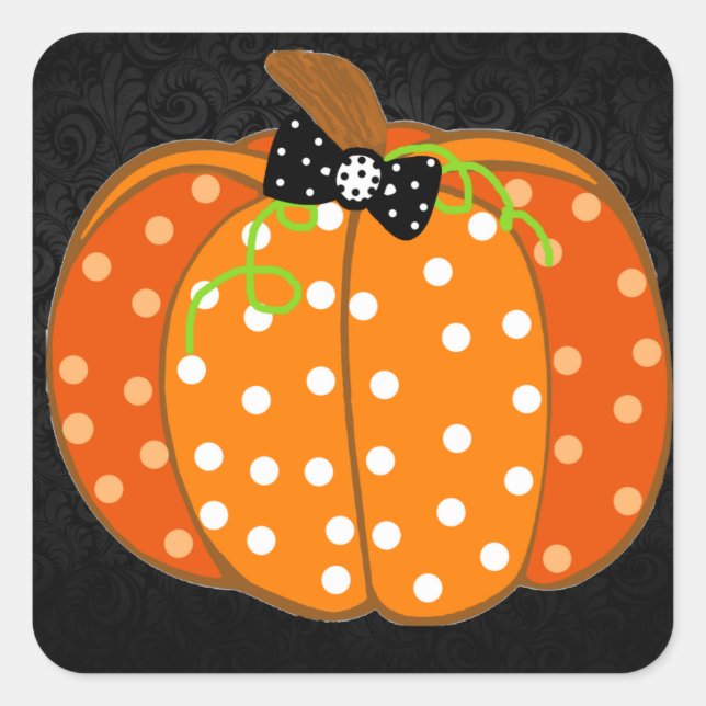 Sticker Carré Kine de Halloween (Devant)