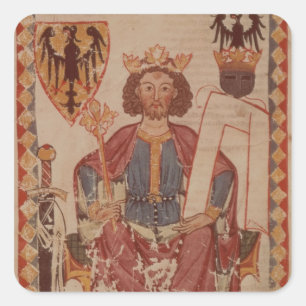 Sticker Carré King Henry, illustration de la Manasse
