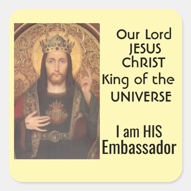 Sticker Carré King of  the Universe (Devant)