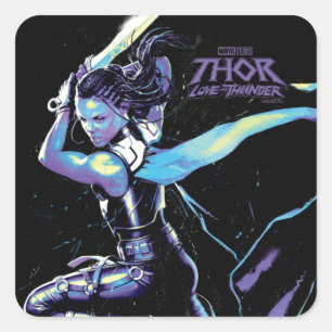 Sticker Carré King Valkyrie Illustration de personnage Art