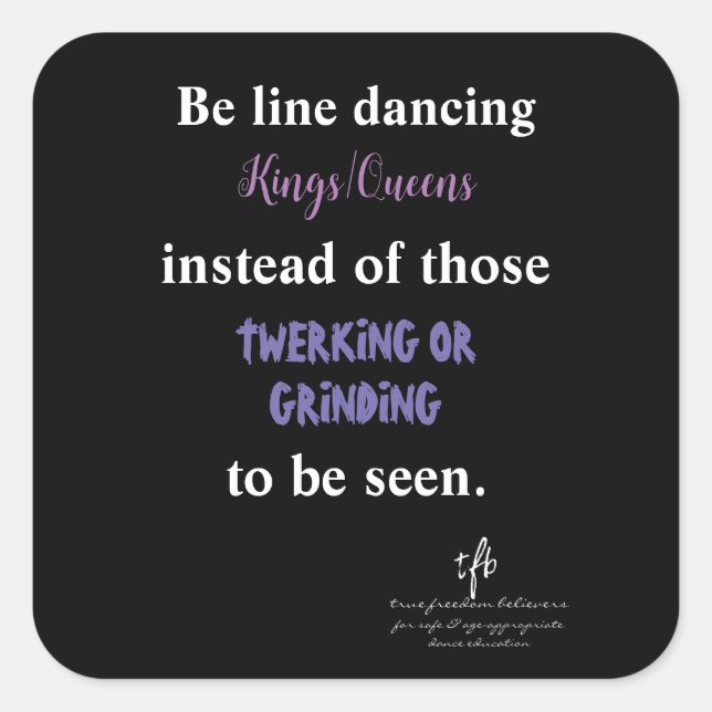 Sticker Carré Kings/Queens I (Devant)