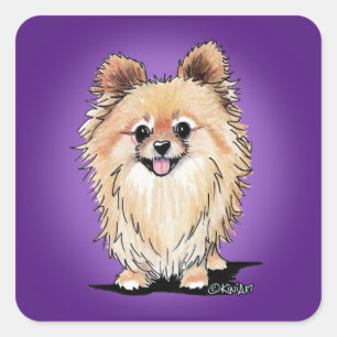 Sticker Carré KiniArt Bella Pom