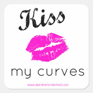 Sticker Carré Kiss My Curves Sugar, le nouveau swag