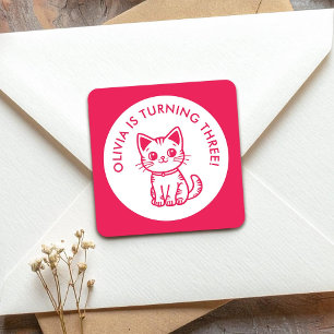 Sticker Carré Kitten kit de couleurs personnalisées