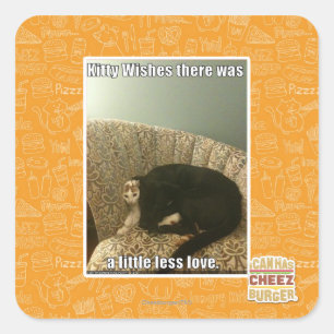 Sticker Carré Kitty Wings