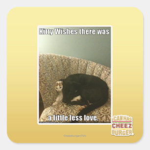 Sticker Carré Kitty Wings