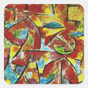 Sticker Carré Klee - Enfant et tante,