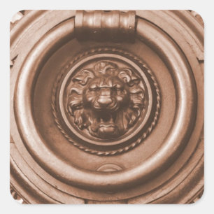 Sticker Carré Knock - Barcelona Old Quarter Porte Knocker