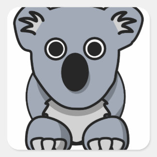 Sticker Carré koala