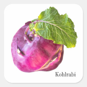 Sticker Carré Kohlrabi
